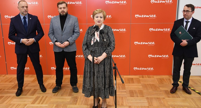  Podczas konferencji głos zabrała członkini zarządu województwa mazowieckiego Elżbieta Lanc (arch. UMWM)