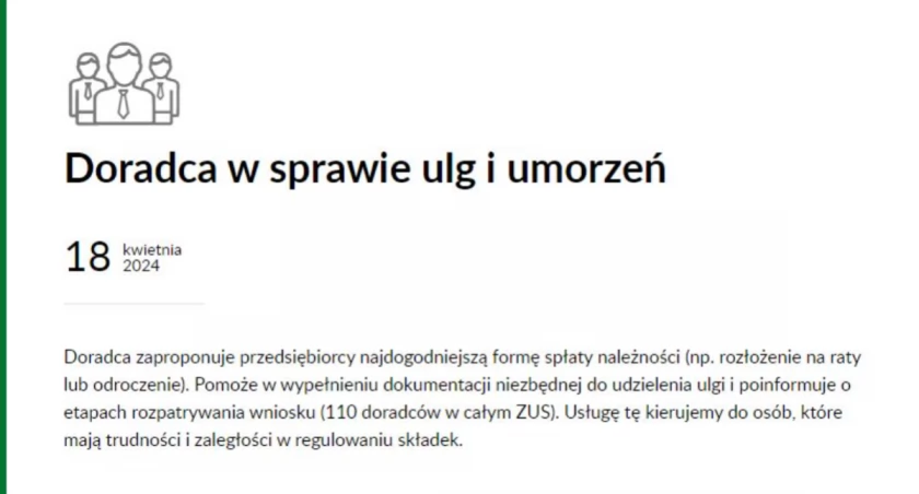 Zdj. poglądowe: strona internetowa Zakładu Ubezpieczeń Społecznych