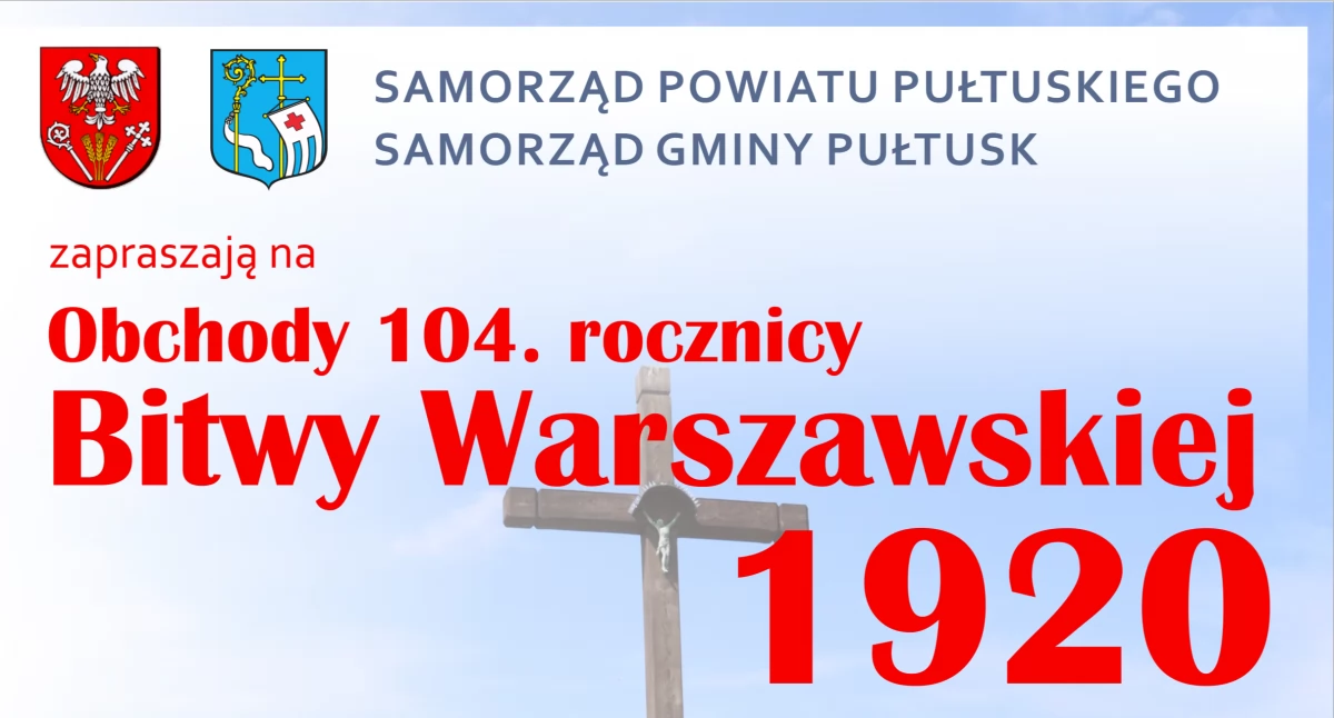 WIADOMOŚCI ZE STAROSTWA POWIATOWEGO, rocznica Bitwy Warszawskiej zaproszenie uroczystość - zdjęcie, fotografia