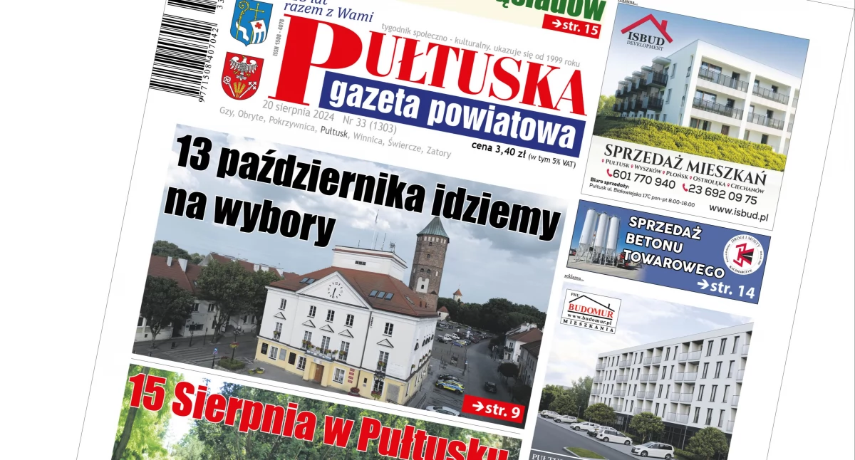 W aktualnym numerze PGP, numerze Pułtuskiej Gazety Powiatowej - zdjęcie, fotografia