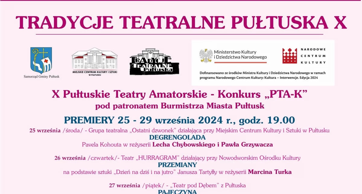 Kultura, Tradycje Teatralne Pułtuska niebawem wystąpi - zdjęcie, fotografia