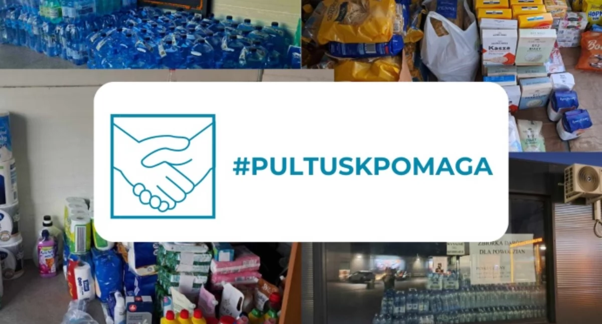 WIADOMOŚCI Z URZĘDU MIEJSKIEGO W PUŁTUSKU, PUŁTUSKA ZBIÓRKA POWODZIAN TERMIN PRZEDŁUŻONY - zdjęcie, fotografia