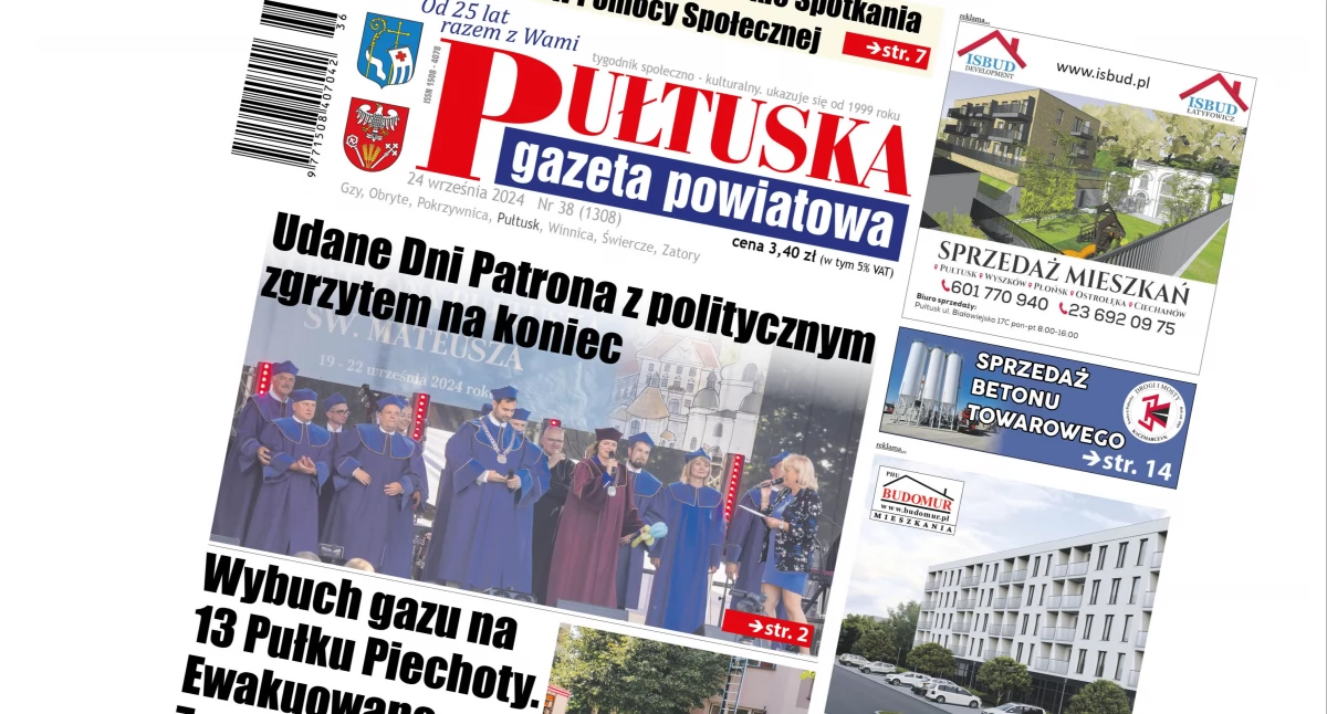 W aktualnym numerze PGP, numerze Pułtuskiej Gazety Powiatowej - zdjęcie, fotografia
