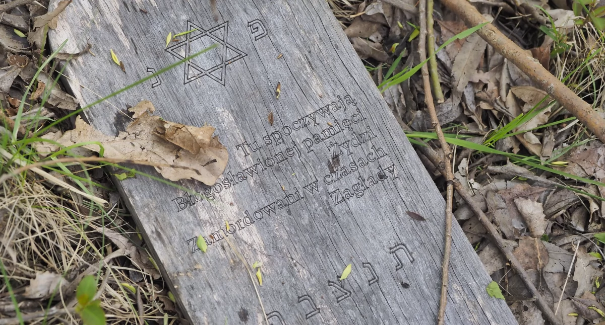 Historia, tylko Szlamia Górka popławskie miejsca mordów ludności żydowskiej - zdjęcie, fotografia