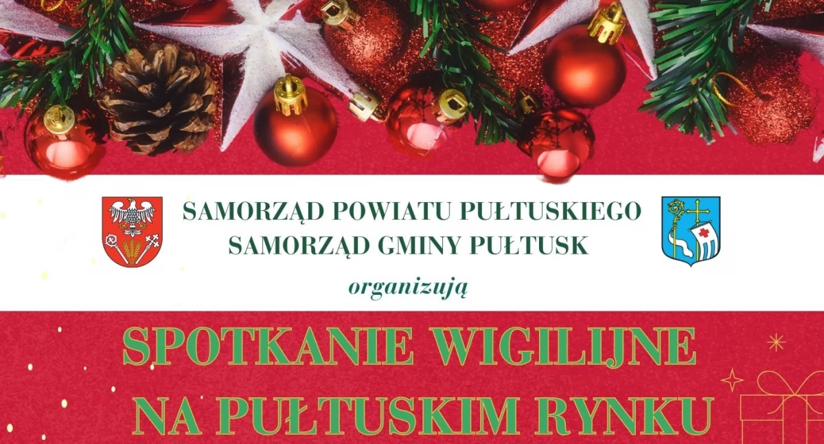 WIADOMOŚCI Z URZĘDU MIEJSKIEGO W PUŁTUSKU, Wigilijne spotkanie kiermasz pułtuskim rynku - zdjęcie, fotografia