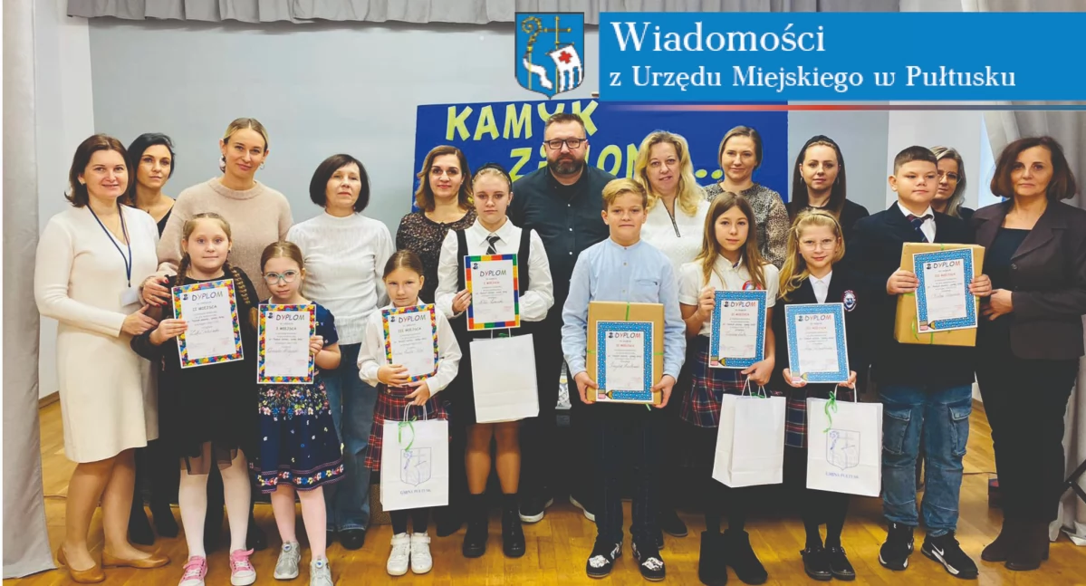WIADOMOŚCI Z URZĘDU MIEJSKIEGO W PUŁTUSKU, Wręczenie nagród Gminnym Konkursie Sensorycznym - zdjęcie, fotografia