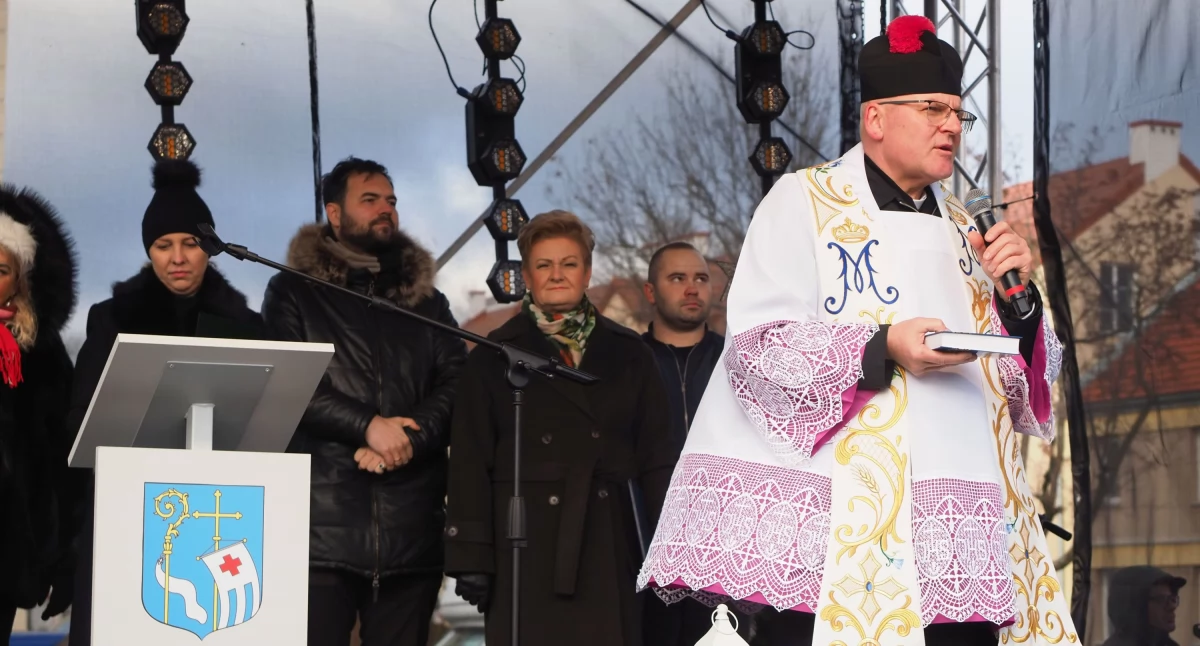 Tradycja, Spotkanie Wigilijne Pułtuskim rynku - zdjęcie, fotografia