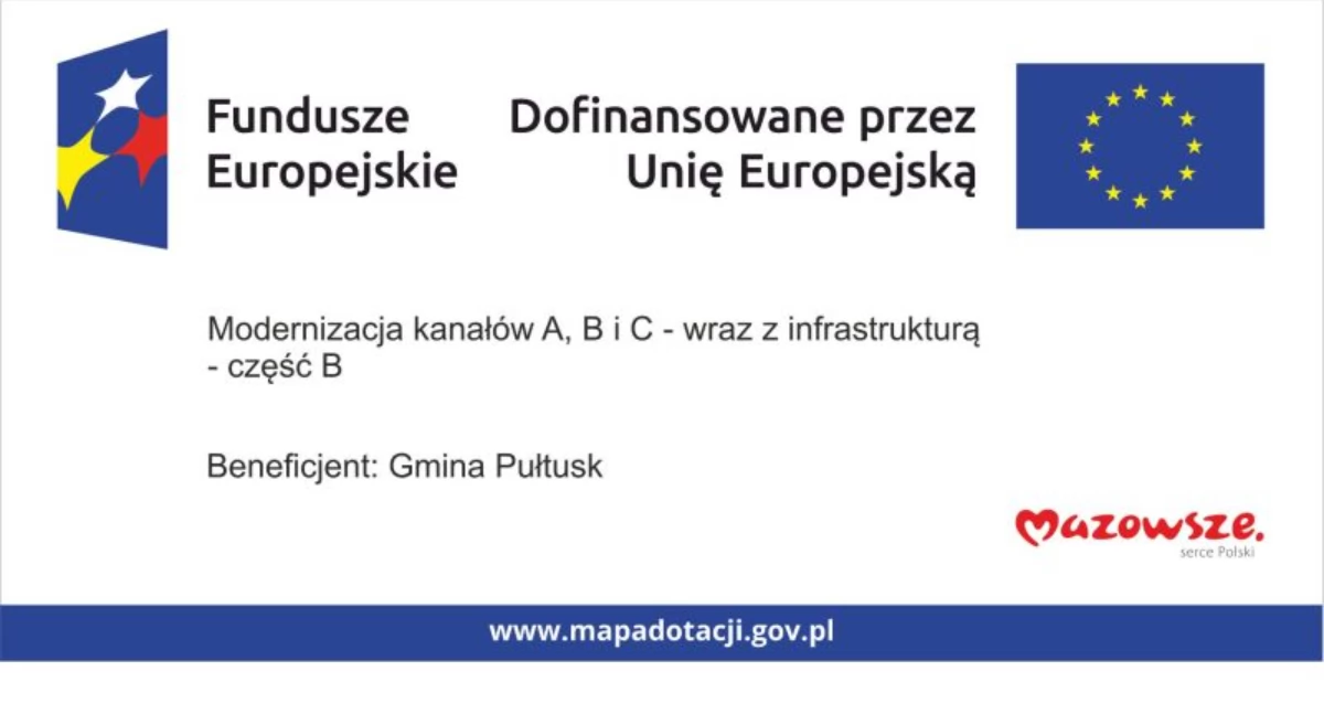 WIADOMOŚCI Z URZĘDU MIEJSKIEGO W PUŁTUSKU, Modernizacja kanałów infrastrukturą część - zdjęcie, fotografia