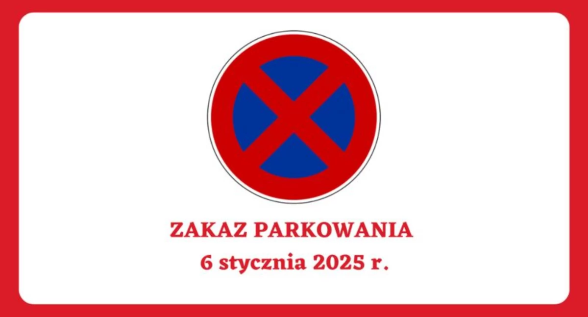 Społeczeństwo, Jutro zakaz parkowania informacja - zdjęcie, fotografia