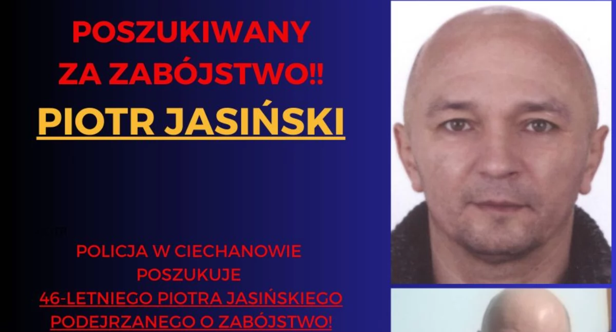 Komunikaty policji, POSZUKIWANY PODEJRZANY ZABÓJSTWO  - zdjęcie, fotografia