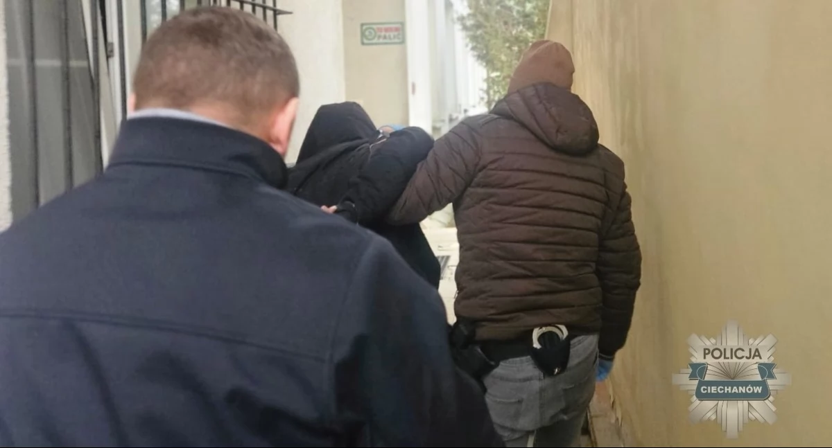 Sprawy kryminalne, Podejrzewany zabójstwo mężczyzna zatrzymany około miejsca zbrodni - zdjęcie, fotografia