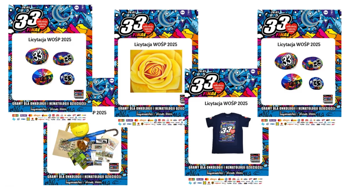 WIELKA ORKIESTRA ŚWIĄTECZNEJ POMOCY, Kolejne przedmioty licytacje WOŚP - zdjęcie, fotografia