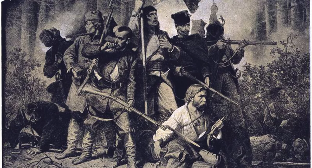 Artur Grottger, Bitwa (cykl Polonia) 