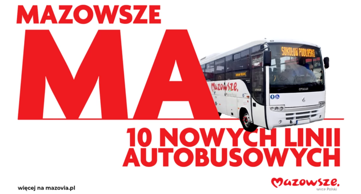 Społeczeństwo, Mazowsze ruszyło autobusowym pilotażem - zdjęcie, fotografia