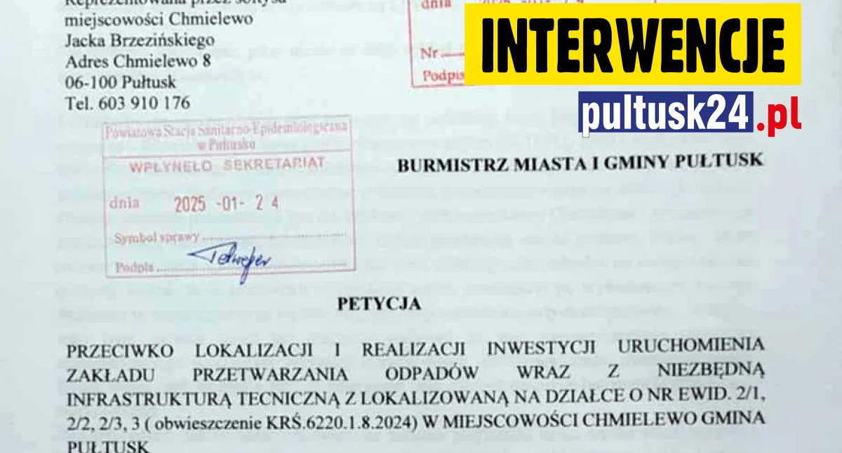 Interwencje, Będziemy pazurami bronić naszej ziemi mieszkańcy Chmielewa walczą! - zdjęcie, fotografia