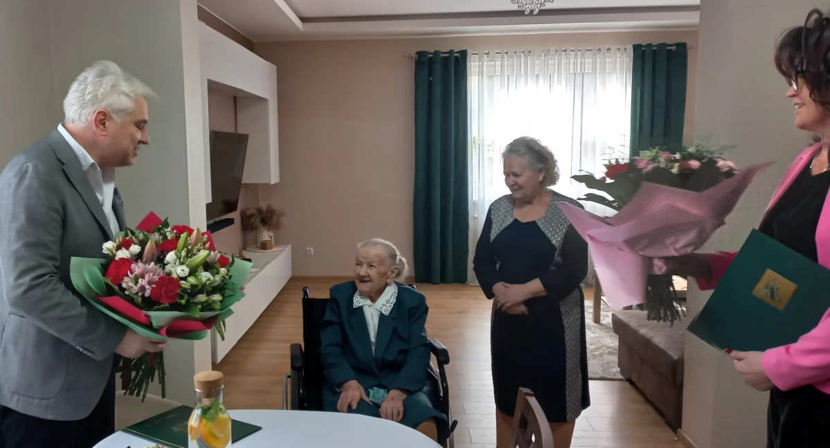 Ludzie, Wyjątkowy jubileusz mieszkanki gminy Zatory - zdjęcie, fotografia
