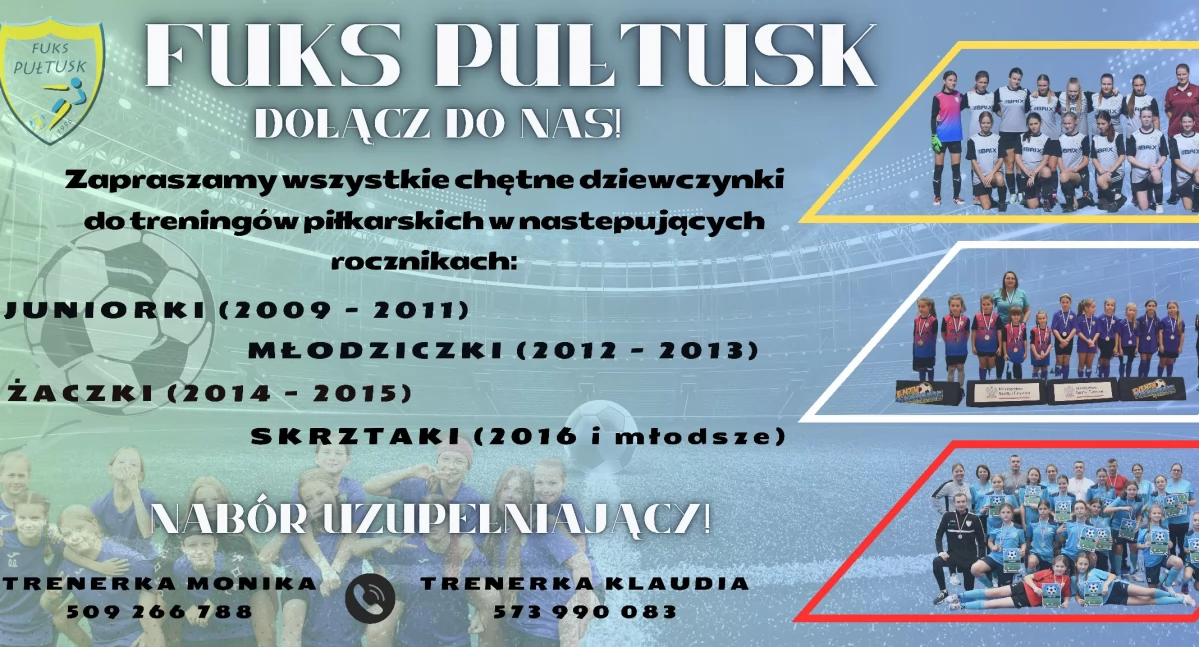 Piłka nożna, Nabór uzupełniający Pułtusk! - zdjęcie, fotografia