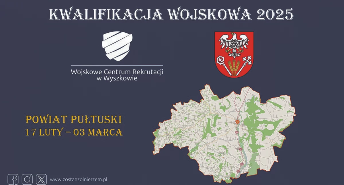 Wojsko, lutego rusza Kwalifikacja Wojskowa terenie powiatu pułtuskiego - zdjęcie, fotografia