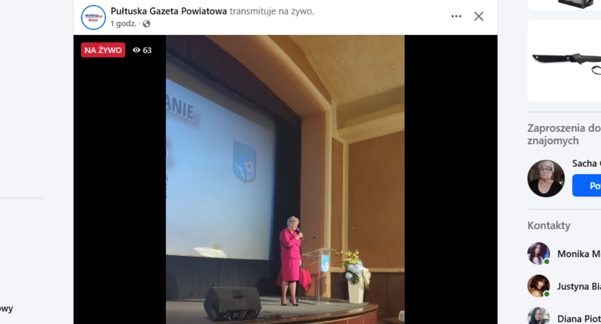 W polityce, Spotkanie Burmistrz Beatą Jóźwiak żywo naszym - zdjęcie, fotografia