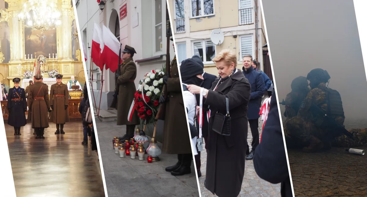 Historia, intencji Ojczyzny uroczystość patriotyczna rewelacyjne pokazy Pułtuskie obchody Narodowego Żołnierzy Wyklętych - zdjęcie, fotografia