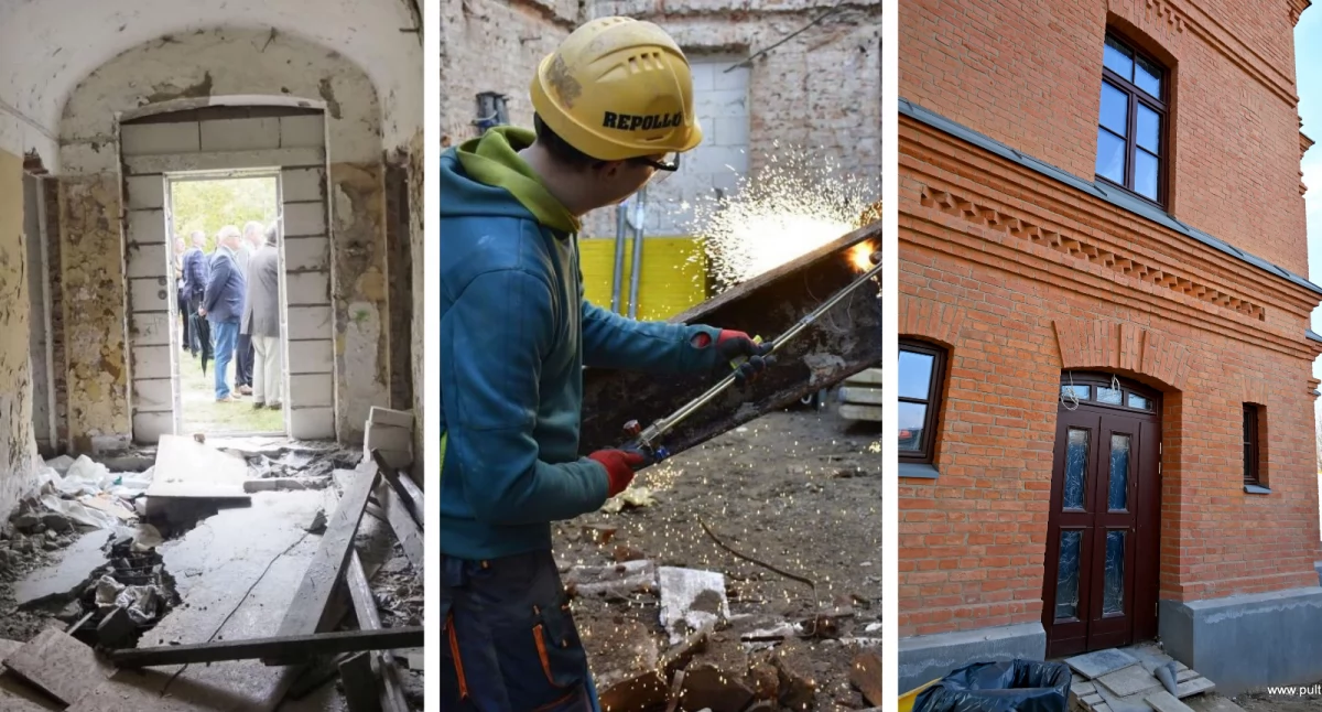 Inwestycje, zmieniał bydynek dawnych koszar Pułtusku - zdjęcie, fotografia