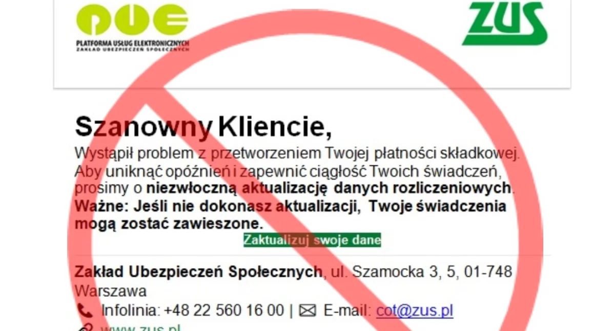Finanse, Uwaga oszustów podszywających - zdjęcie, fotografia