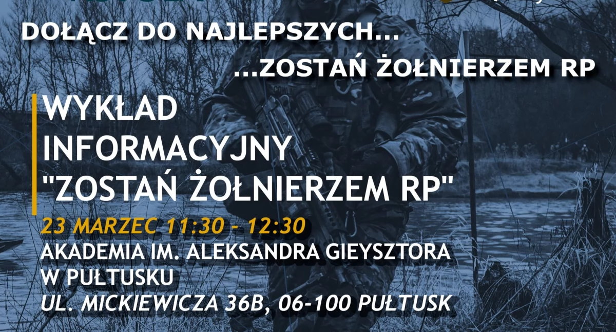 Wojsko, najbliższą niedzielę wykład otwarty „Zostań Żołnierzem RP” - zdjęcie, fotografia