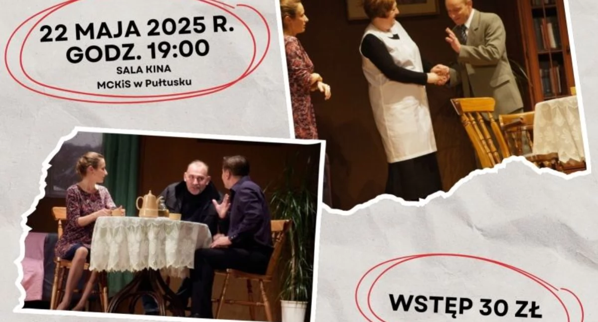 Kultura, Miejskie Centrum Kultury Sztuki Pułtusku zaprasza spektakl - zdjęcie, fotografia