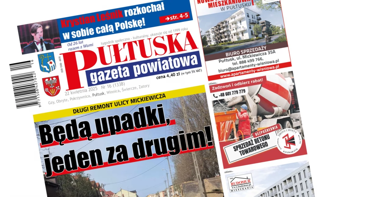 W aktualnym numerze PGP, numerze Pułtuskiej Gazety Powiatowej - zdjęcie, fotografia