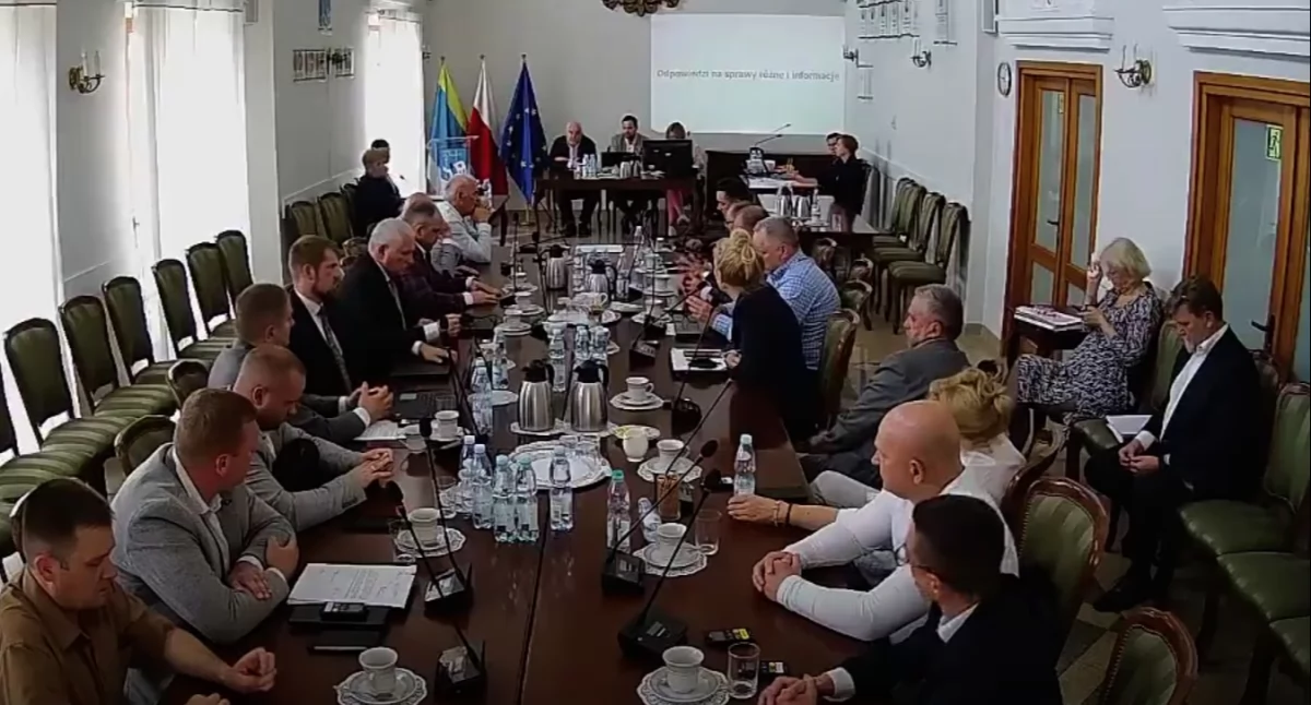 Na zdj. obrady Rady Miejskiej w Pułtusku