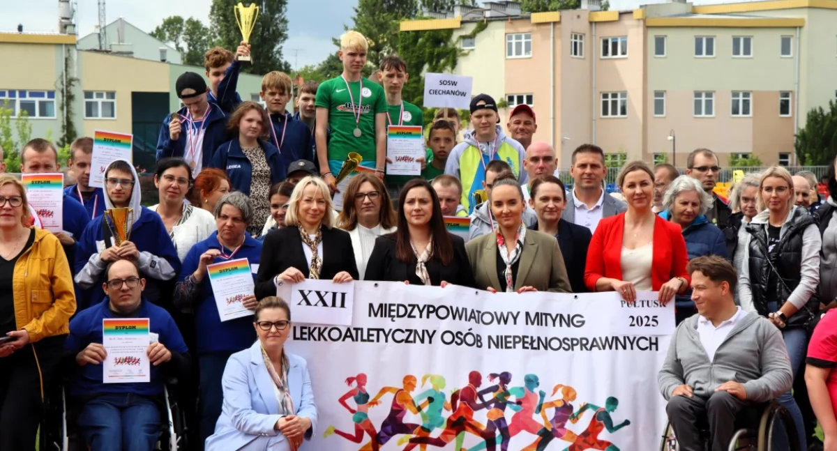 WIADOMOŚCI ZE STAROSTWA POWIATOWEGO, Międzypowiatowy Mityng Lekkoatletyczny Osób Niepełnosprawnościami - zdjęcie, fotografia