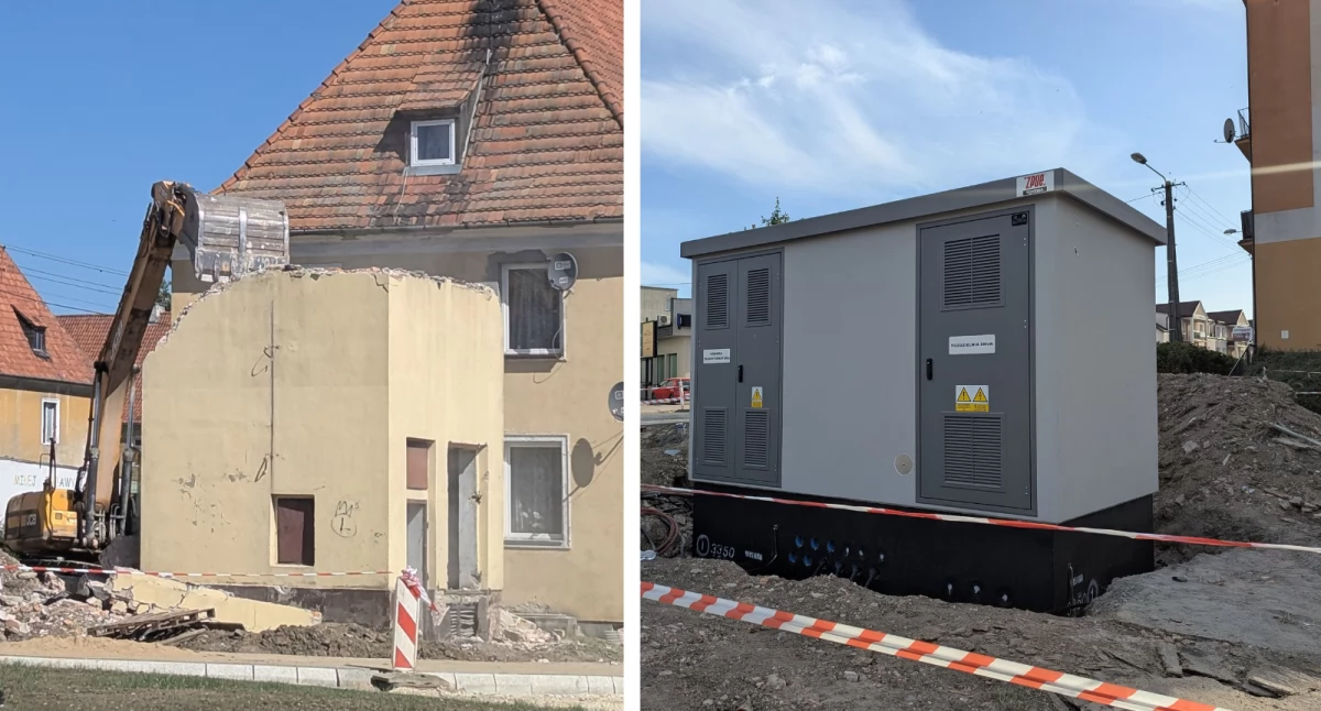 Miasto, Modernizacja sieci elektroenergetycznej Mickiewicza okolicy Przebudowa zakończy jesieni [ZDJĘCIA FILM] - zdjęcie, fotografia