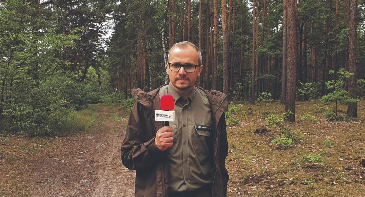 Wywiad, miłości zapraszamy spacer Krzysztofem Rylskim inżynierem nadzoru Nadleśnictwie Pułtusk - zdjęcie, fotografia