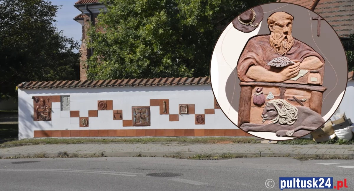 Ceramiczna mozaika - stan prac na 18 września b.r. 