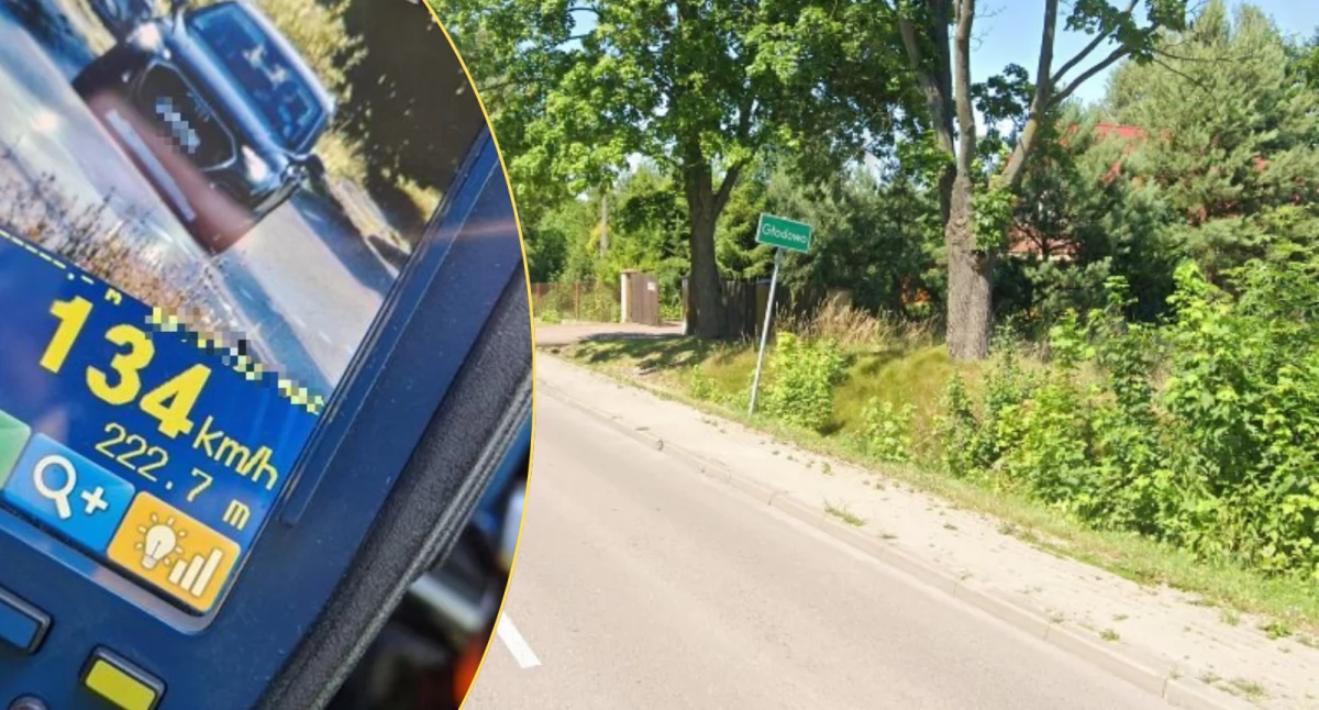 Policja, Pędził przez Głodowo latek stracił prawo jazdy - zdjęcie, fotografia