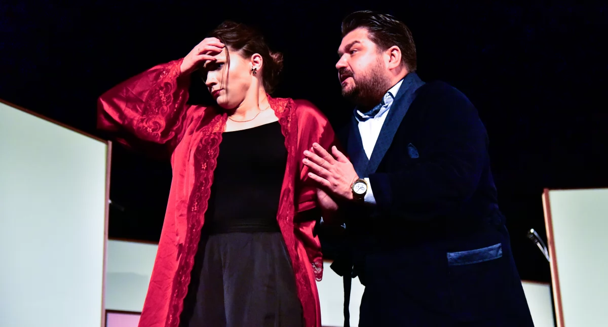 Teatr, Komedia trzech aktach Teraz nigdy - zdjęcie, fotografia