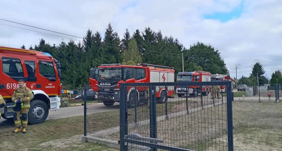 Pożary, Strażacy wezwani pożaru Brodowie - zdjęcie, fotografia