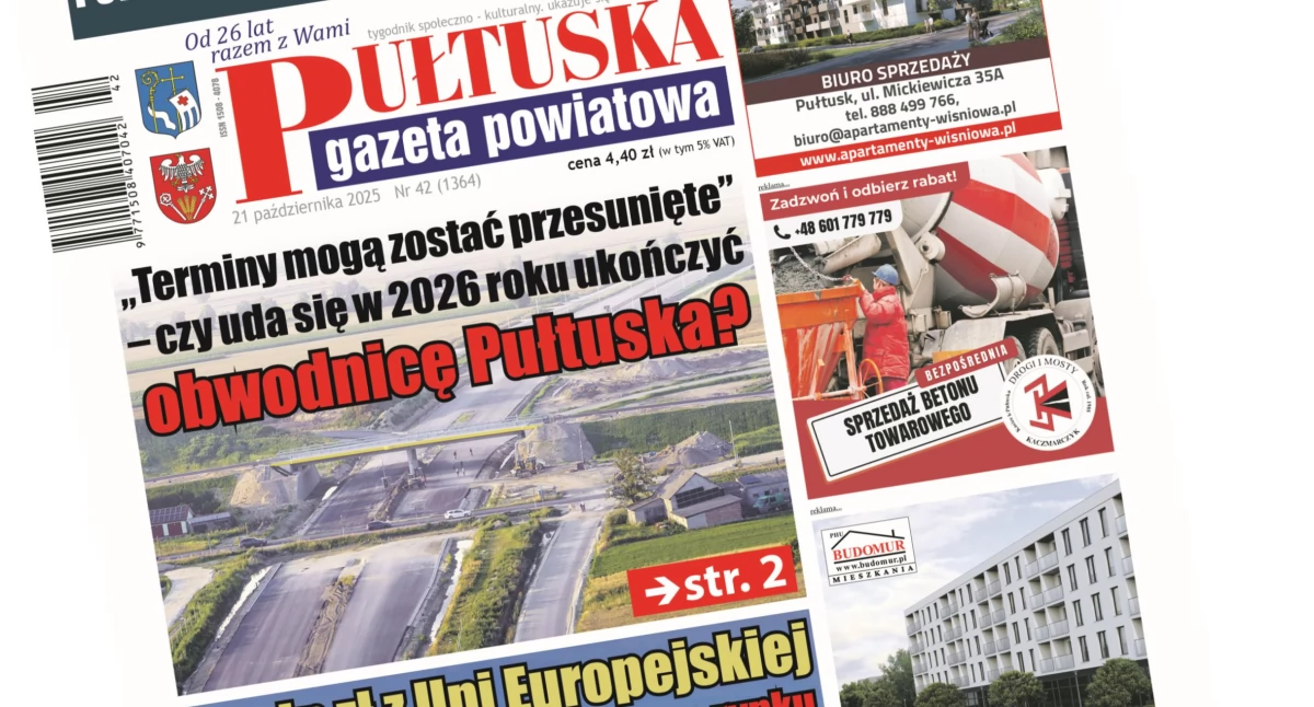 W aktualnym numerze PGP, numerze Pułtuskiej Gazety Powiatowej - zdjęcie, fotografia
