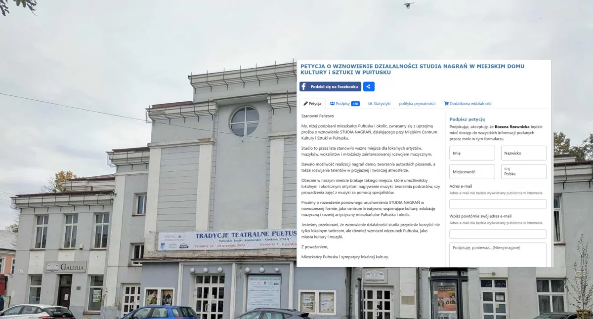 Społeczeństwo, petycja sprawie przywrócenia MCKiS studia nagrań - zdjęcie, fotografia