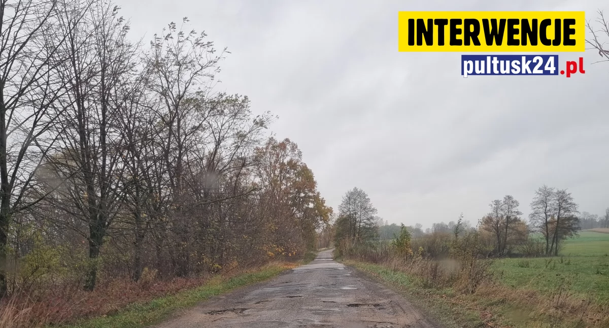 Interwencje, Powiatowe drogi powiatowe dziury - zdjęcie, fotografia