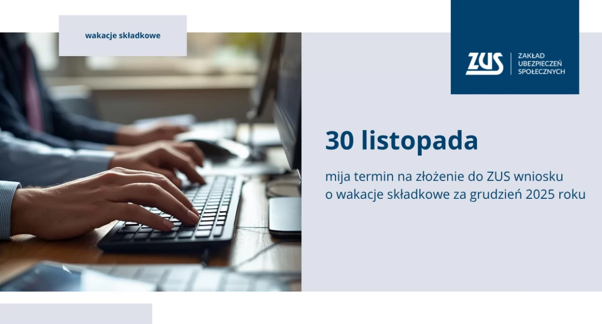 Ponad 2,4 mln wniosków o wakacje składkowe. Termin mija 30 listopada