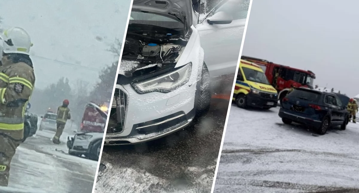 Siedem wypadków jednego dnia. Do szpitala trafiła kobieta i dwoje dzieci