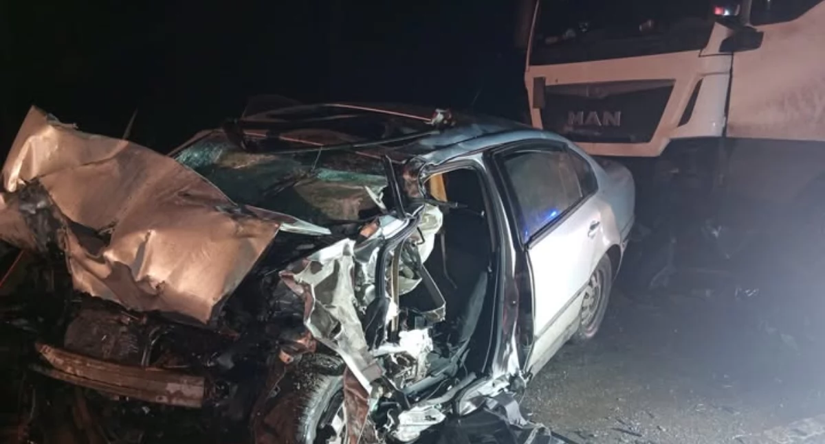 Wypadki, sąsiadów Tragiczny wypadek Zginął letni kierowca - zdjęcie, fotografia