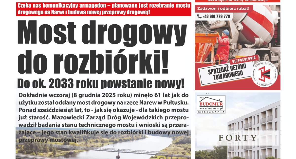 Inwestycje, Narwi Pułtusku napisaliśmy - zdjęcie, fotografia