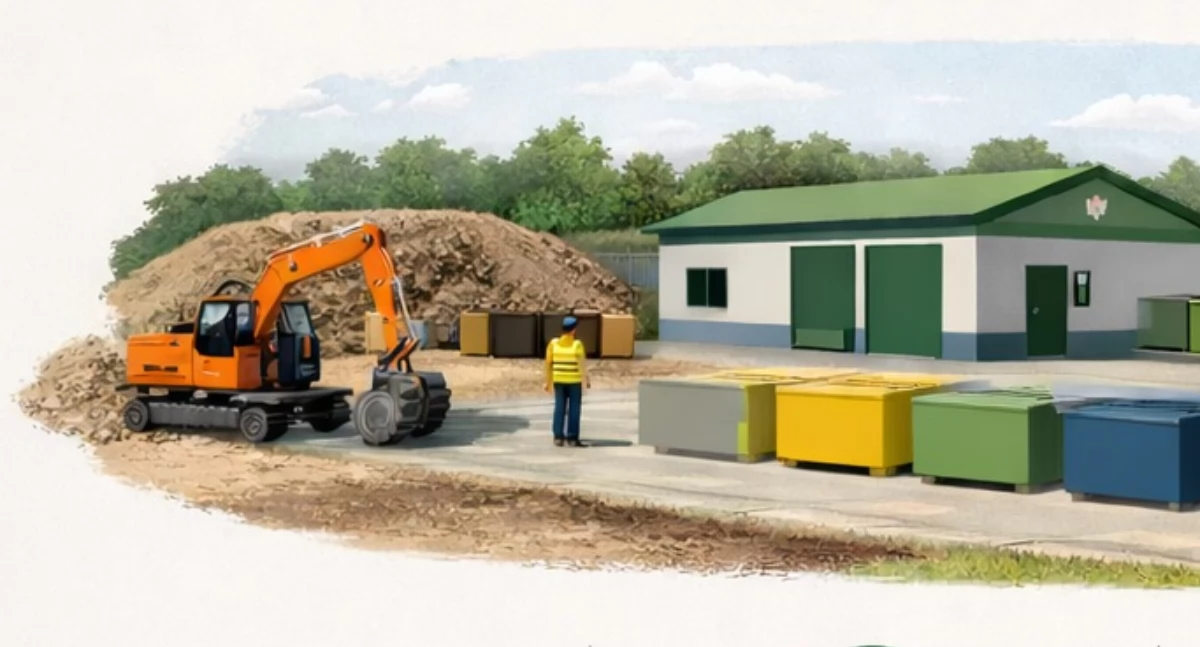 Powiat, gminie powstanie nowoczesny Punkt Selektywnej Zbiórki Odpadów - zdjęcie, fotografia