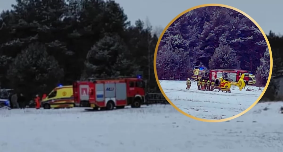 Do zdarzenia doszło w niedzielne przedpołudnie 11 stycznia. / Zdjęcia z miejsca zdarzenia od czytelnika