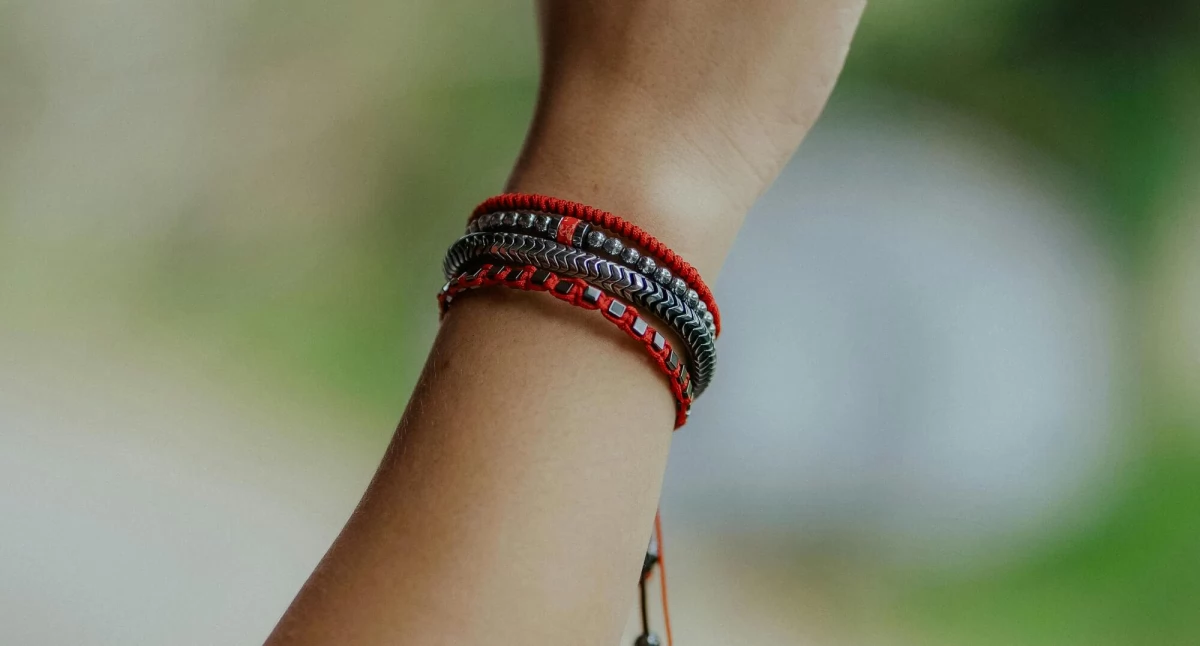 Artykuł zewnętrzny, Bransoletka kamieniem szczęścia biżuteria energią przesłaniem - zdjęcie, fotografia