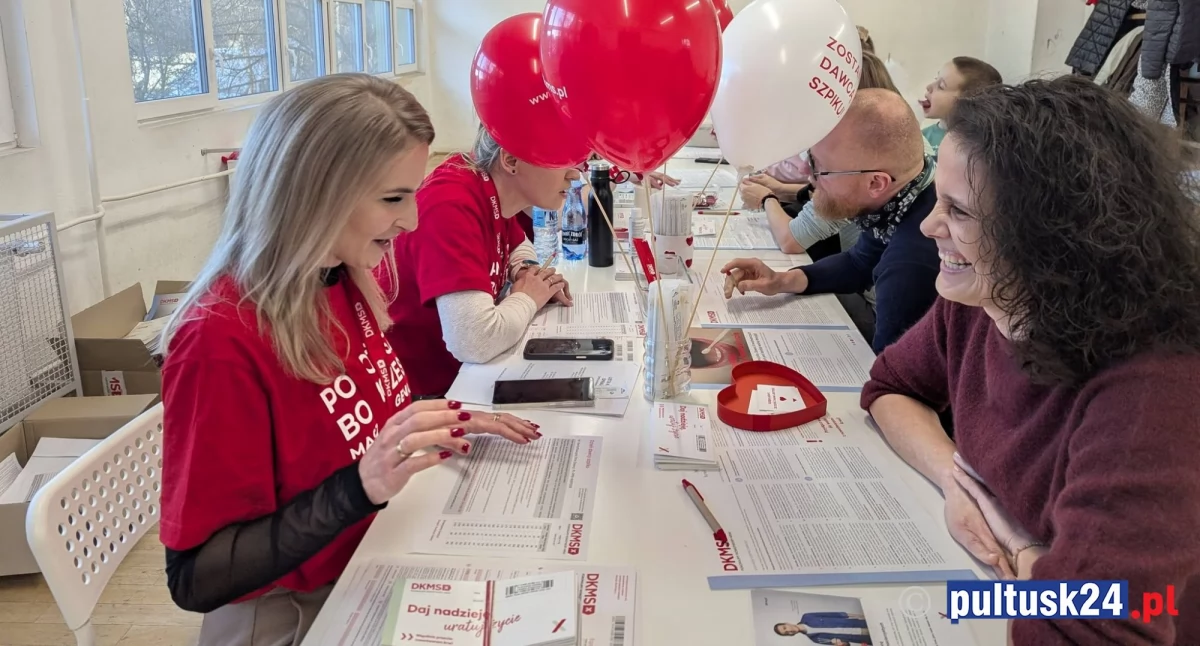 Pomoc, Pułtusk zagrał Wojtka Wielgolasu Ponad nowych dawców szpiku niedzielnej akcji - zdjęcie, fotografia