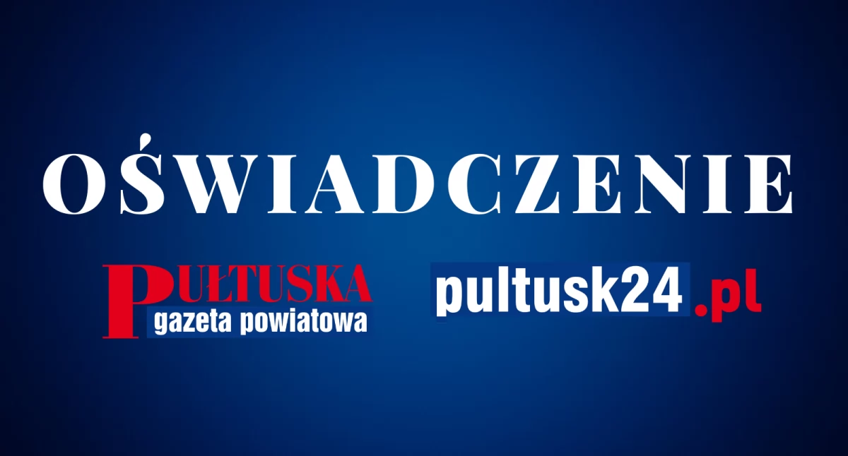 Komunikaty, OŚWIADCZENIE - zdjęcie, fotografia