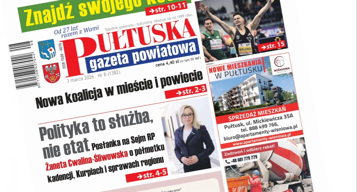 W aktualnym numerze PGP, numerze Pułtuskiej Gazety Powiatowej - zdjęcie, fotografia